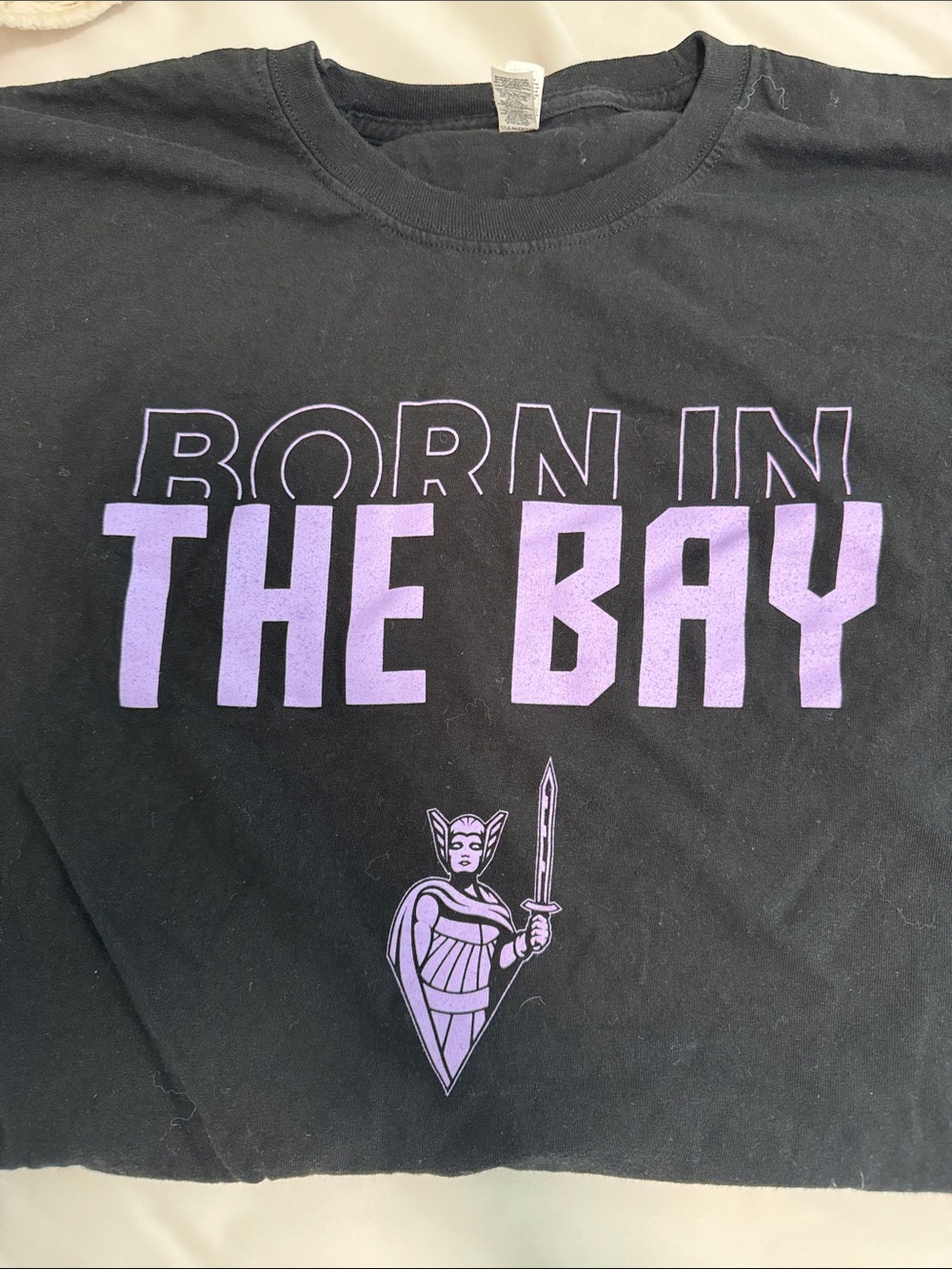 Golden State 💜Valkyries🖤 WNBA Born In The Bay Black T-Shirt XL Preseason
